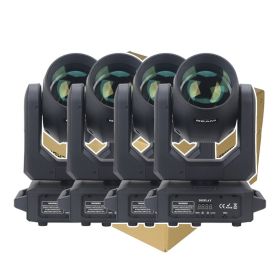 4Pcs/lot LED Moving Head Light 200W Beam+Spot+18 Rotating Prisms+Rainbow Effect Dj Dmx Stage Light Effect Light Disco Dj Bar
