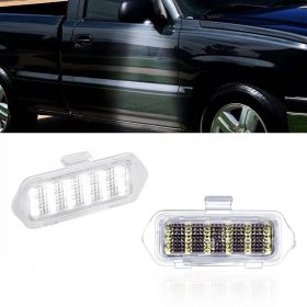 LED Side Mirror Puddle Lights For 03-06 Escalade Silverado Suburban Tahoe Sierra (Option: 2PCS)