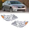 Headlamp Assembly Suitable For Dual Chrome Headlamp Replacement Including Driver Side And Passenger Side