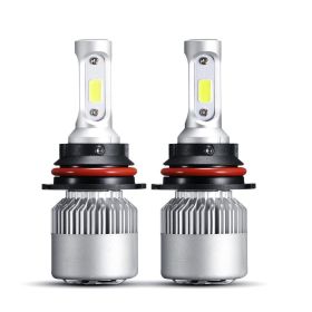 Series F-S2 9004 28W-LED Silver Edition COB Integrated Automotive Front Headlights Low End Edition (Color: Silver)