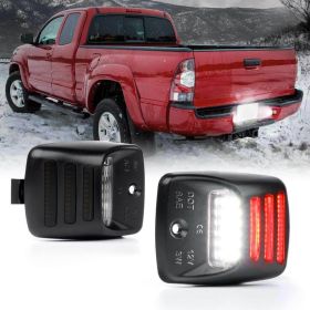 2x RED OLED TUBE LED License Plate Light Lamp For 2005-15 Tacoma Tundra (Option: 2PCS)