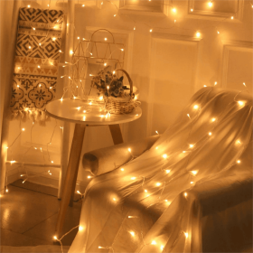6.56ft/9.84ft/12.12ft/32.8ft Led String Lights; Christmas Party Lights Suppliers (Color: yellow, Items: 32.8Ft)