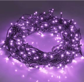 200 LED 66FT Halloween Fairy String Lights, Halloween Decoration Lights With 8 Lighting Modes (Color: Purple)